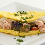 Salmon and Vegetabel Omelet